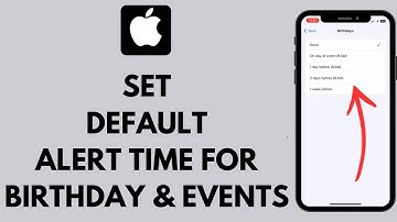 How to Set Default Alert Time for Birthdays & Events on iPhone (EASY!)