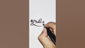 write Whats going on in calligraphy #handwriting #calligraphyart #shortvideo