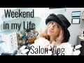 BACK to WORK with BABY! Weekend SALON VLOG // Wholy Hair