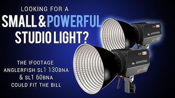 Home Studio need a Small, Powerful light? Check out the iFootage AnglerFish SL1 130 & 60BNA