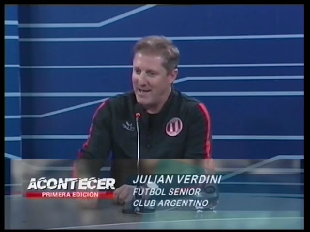 Marcos Juárez: Julián Verdini. Fútbol senior del Club Argentino