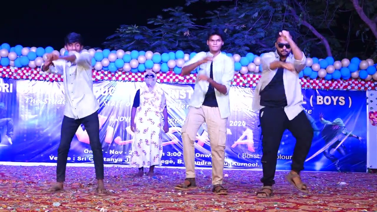 Sri Chaitanya junior college Farewell Party at B.Thandra padu kurnool SGRB campus part -4