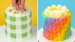 맛있는 생일 케이크 장식 튜토리얼 | 초콜릿 케이크 조리법을 만드는 방법 | 쉬운 케이크 만들기