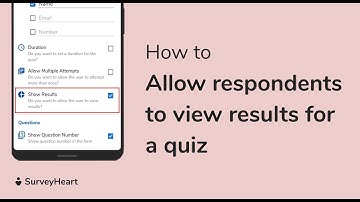 SurveyHeart Android App - How to allow respondents to view results for a quiz?