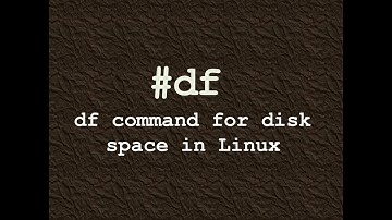 df command for disk space in linux