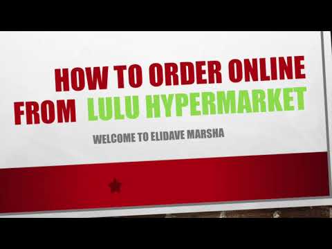 How to order from LULU Hypermarket ONLINE