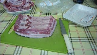 Свиная грудинка на кости как приготовить по домашнему