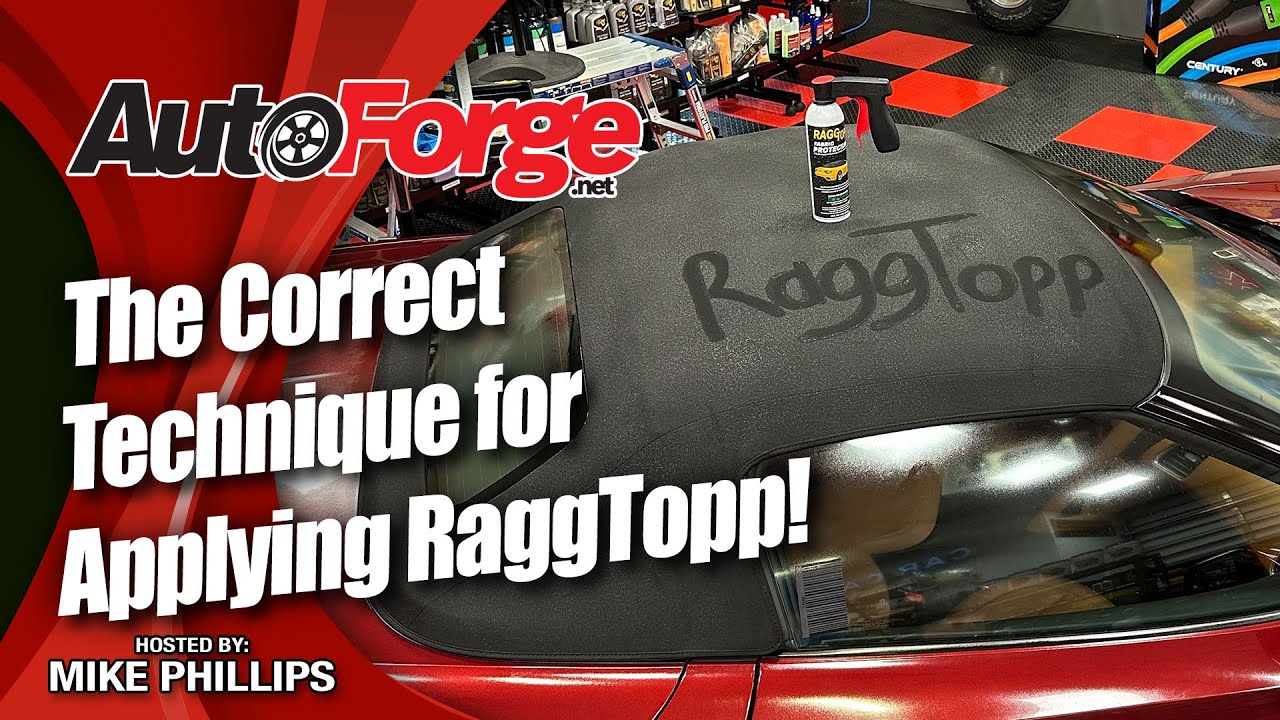 How To Clean and Protect a Canvas Convertible Top with RaggTopp