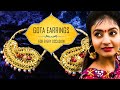 4 Easy to make Gota Earrings at Home | DIY Handmade Jewellery