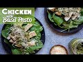 Keto Chicken Breast with Basil Pesto Sauce