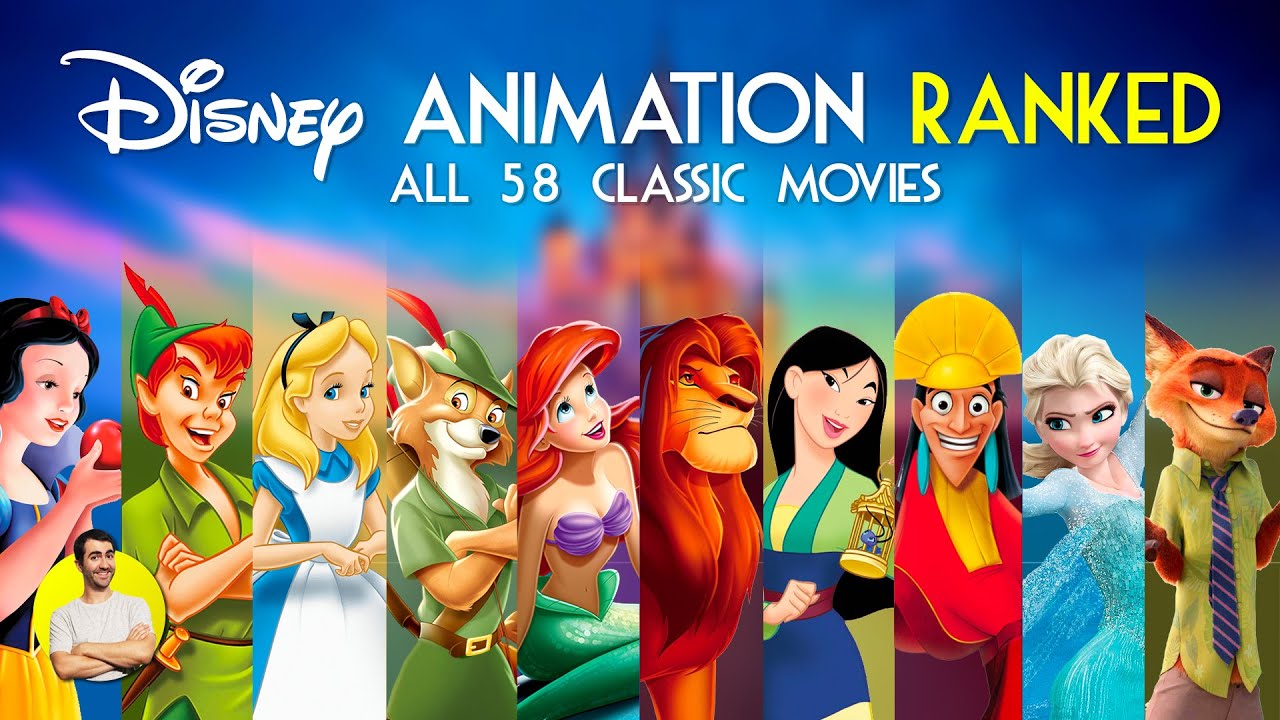 DISNEY ANIMATION - All 58 Movies Ranked Worst to Best ...