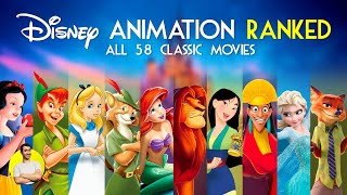 DISNEY ANIMATION - All 58 Movies Ranked Worst to Best