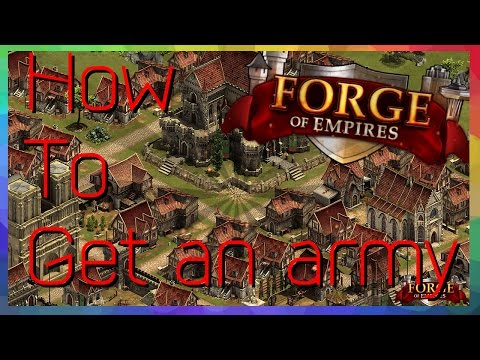 How to get an defending army in forge of empires on iOS