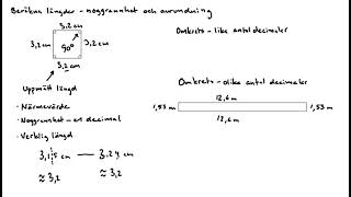 Noggrannhet och avrundning vid beräkning av längder