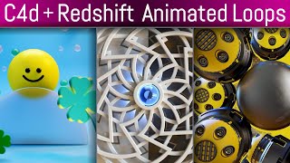 C4d and Redshift 3d Animated Loops on Instagram - Video 2