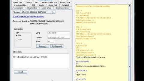 SIM7500 TCP/IP Connection