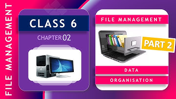 Class 6 - Ch 2  File Management - Data Organisation - PART 2