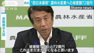 西日本豪雨による農林水産業への被害額が72億円に(18/07/10)