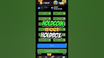 11 October Hold Box Hold Coin Hold Box Passphrase Today October 11