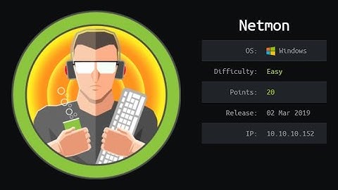 HackTheBox - Retired machines - Netmon walkthrough