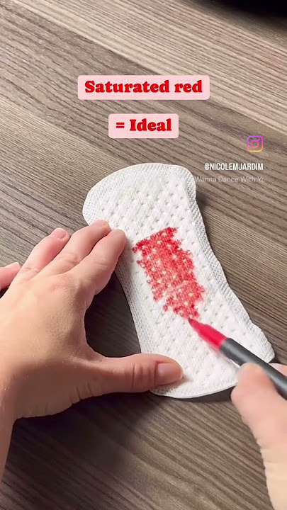 What does your period blood color mean? #shorts