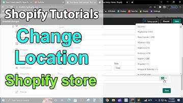 How to change default location in Shopify store