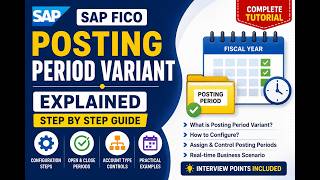 8. SAP Posting Period Variant_1 Explained in Hindi | SAP FICO Configuration Tutorial