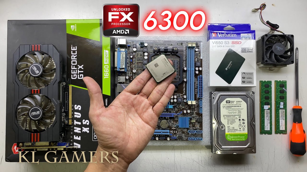AMD FX 6300 ASUS M5A78L M LX V2 GTX750 Budget Cyber Cafe Gaming PC Benchmark de construction