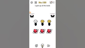 #120 - Brain out level 120 - Light up all the bulb