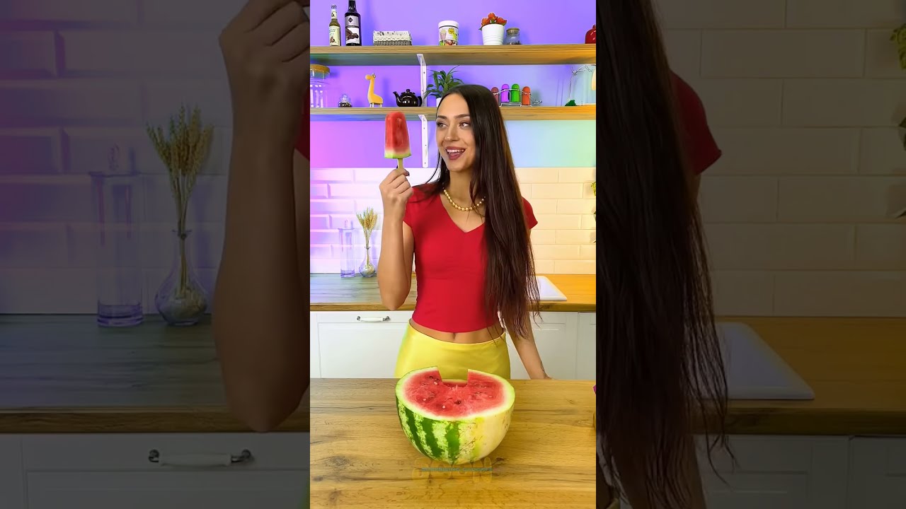 MY KID ONLY EATS SWEETS Let S Make Healthy Ice Cream From Watermelon Cool DIY Idea Shorts