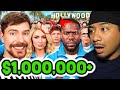 Mr. Beast does $1,000,000 challenge but with celebrity !