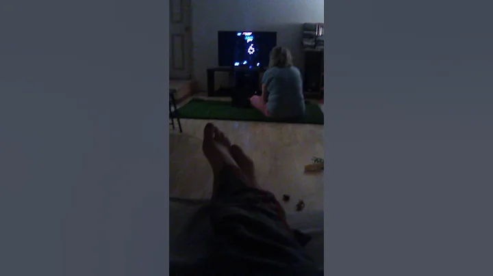 Old lady playing games