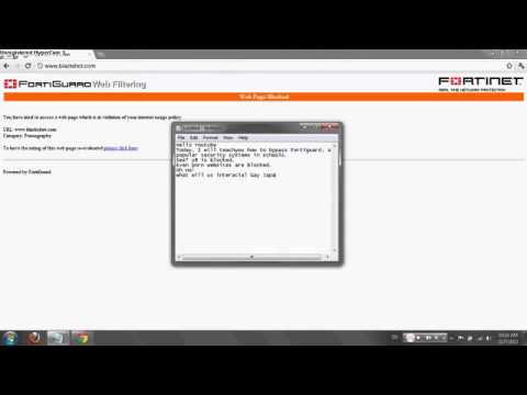 Web Filter Fortiguard Bypass