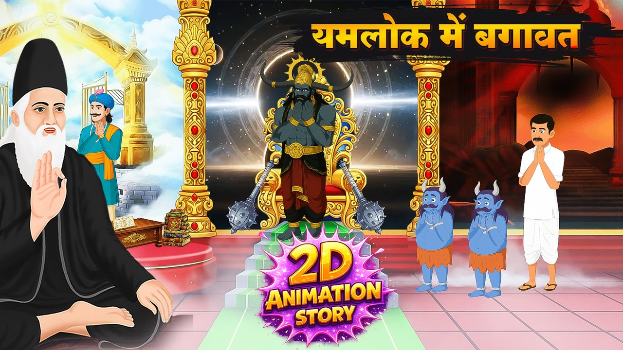 यमलोक की सच्ची घटना 😨 | गरीब सब्जी वाला पहुंचा यमराज के दरबार | Moral Stories | Cartoon Kahaniya