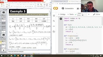 Curso Cálculo Numérico - Modulo 07 - Aula 09 - Trapézio, Simpson, Repetidas: Comparativo em Python