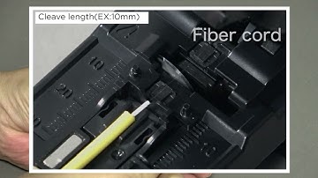 Cleaving the fiber(Help Video for T-402S／S1V／S1V Ultra)