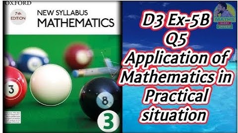 Q5 || Ex-5B || NSM || D3 ||  Application of mathematics in practical situation || in Urdu Hindi