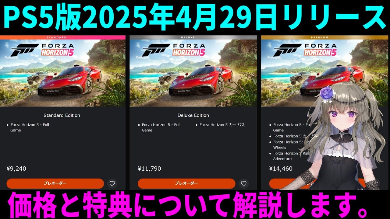 Explaining the price and benefits of the PS5 version [Forza 