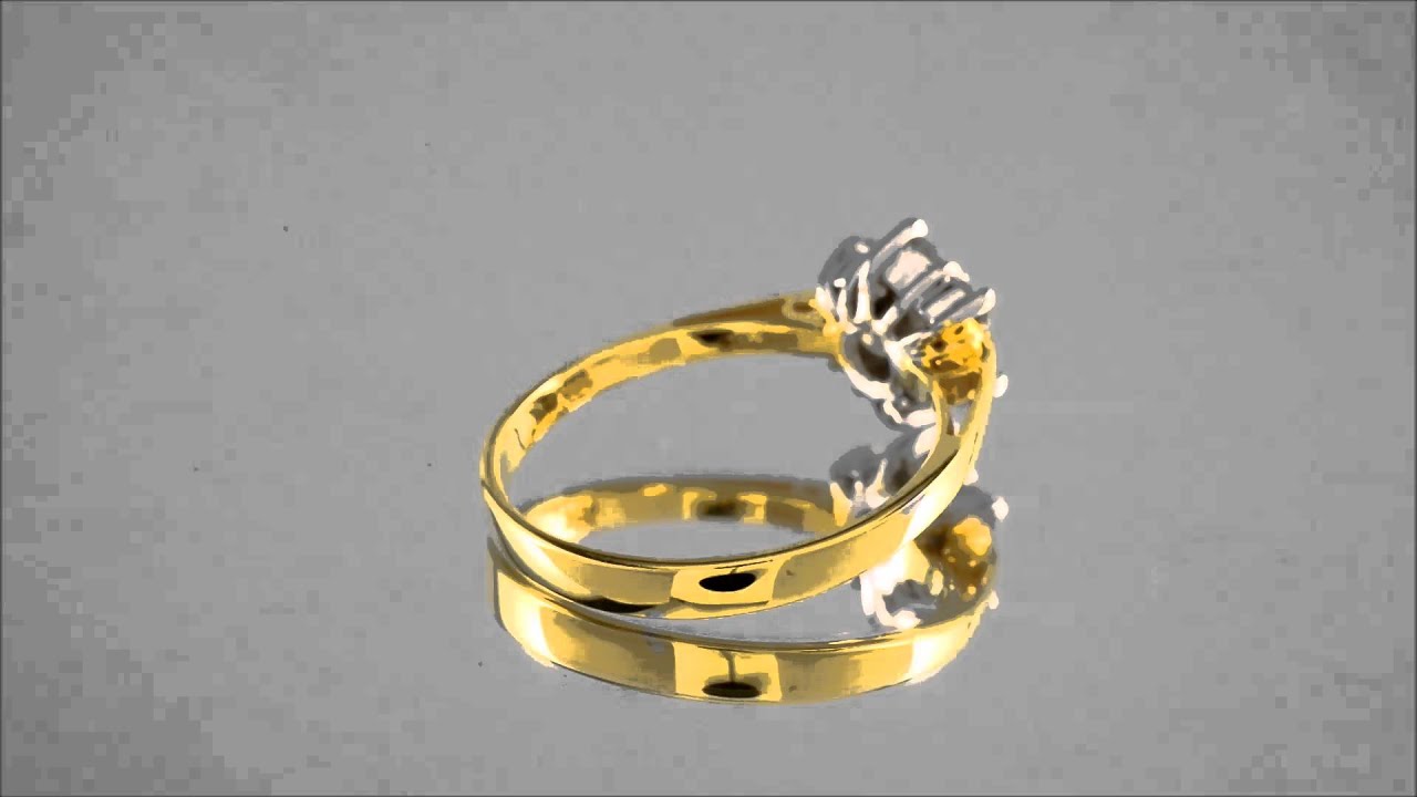 18ct Gold 1/2ct Diamond Daisy Cluster Ring - D1478