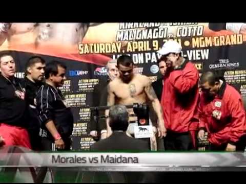 MORALES VS MAIDANA/ PESAJE (WEIGH IN)