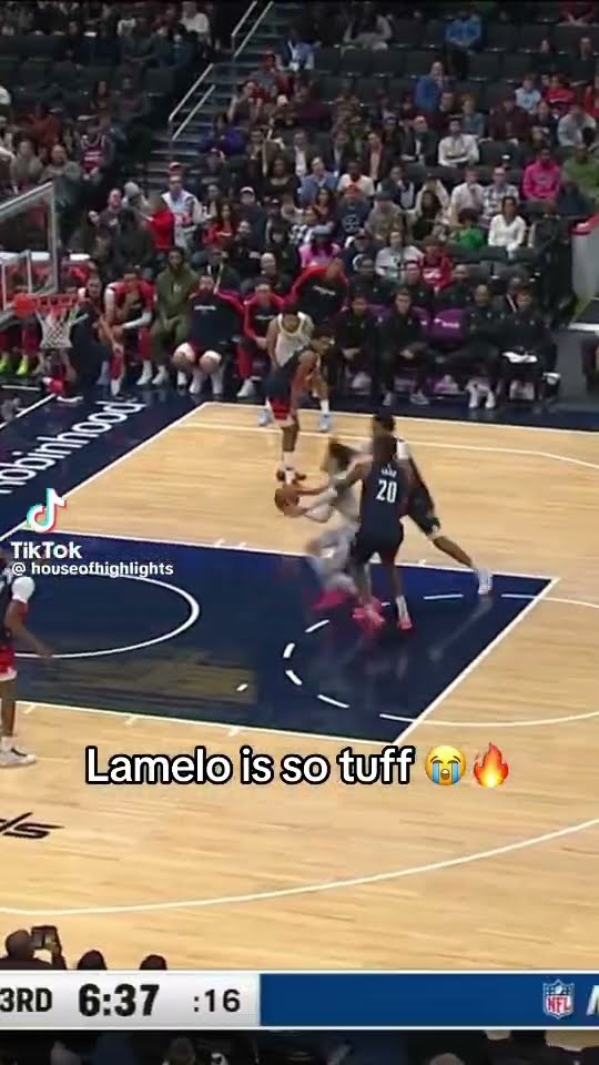Lamelo is so tuff #hoodnews #lameloball #basketball #nba #ballislife #trending #viralvideo #layup
