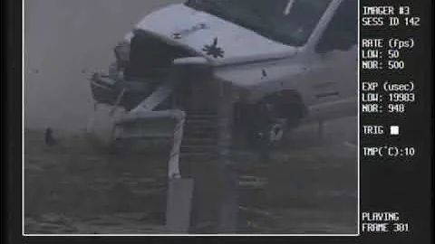 SoftStop Guardrail Crash Test 3-33 with Pickup