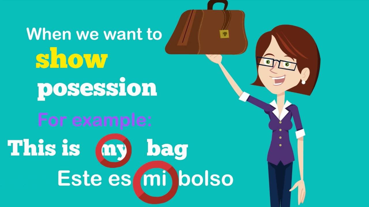 Possessive adjectives in SPANISH