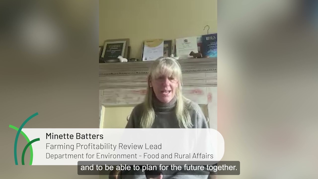 Minette Batters, Farming Profitability Review Lead, DEFRA on why she's attending the event.