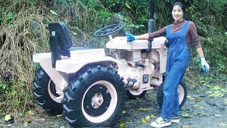 Genius girl repair scrap tractor, with a month perfect repair!