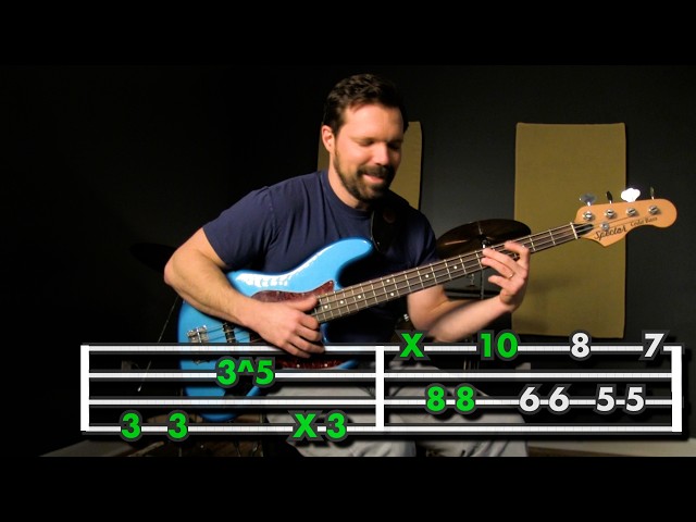 Funky Slap Bass Groove (Double Thumb, Ghost Notes, Hammer-Ons)