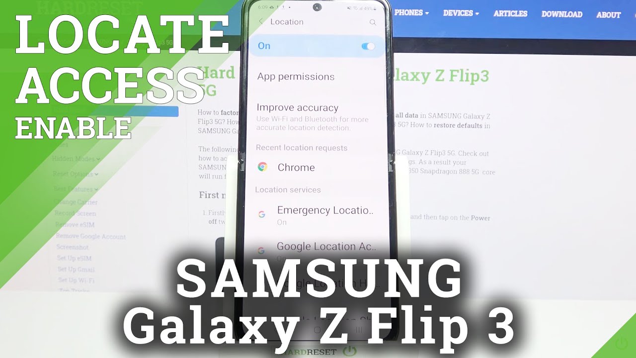 How to Activate Location on SAMSUNG Galaxy Z Flip 3 – Manage Location Settings