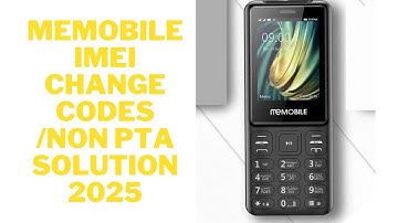 Memobile Imei change code/PTA Block /100% working 2025