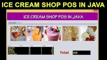 Build Your Own Icecream Shop POS with Java Code!