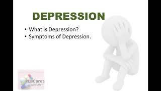 Topic: Depression Part 1